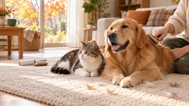 【犬・猫】秋の換毛期に増える抜け毛、ブラッシングのコツと受診の目安