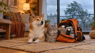 【台風・大雨に備える】犬と猫と一緒に避難できますか？ 避難所の確認と在宅避難の備え
