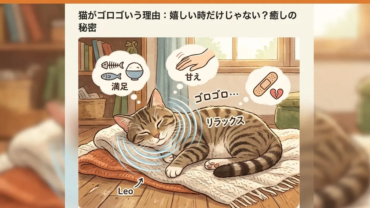 【猫の雑学】猫がのどをゴロゴロ鳴らす3つの理由とは？知られざる「ピンチのサイン」と人間への効果