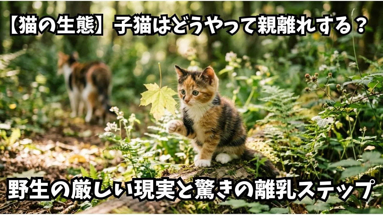【猫の生態】子猫はどうやって親離れする？野生の厳しい現実と驚きの離乳ステップ
