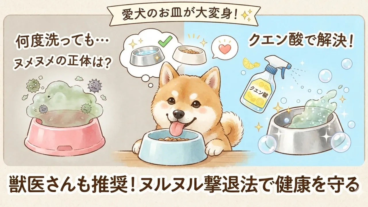 洗っても洗ってもヌルヌル…犬の食器の悩みを一発解決した「魔法のアイテム」と、お皿に潜むちょっと怖いお話。