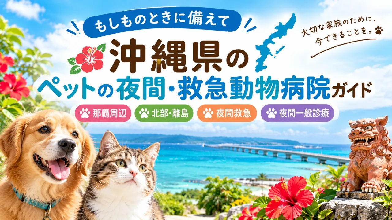 【沖縄県版】ペットの夜間・救急動物病院ガイド｜もしものときに備えて