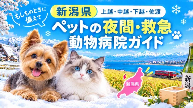 【新潟県】ペットの夜間・救急動物病院ガイド