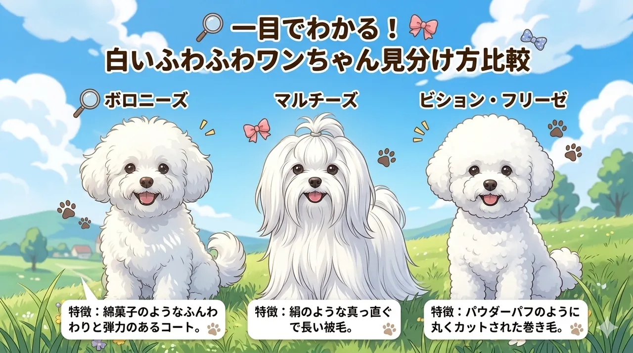 まるで動くわたあめ！イタリア生まれの希少犬「ボロニーズ」の魅力と飼い方のコツ、他犬種との見分け方まで徹底解説
