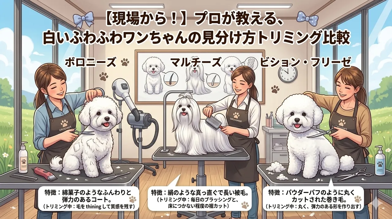 まるで動くわたあめ！イタリア生まれの希少犬「ボロニーズ」の魅力と飼い方のコツ、他犬種との見分け方まで徹底解説