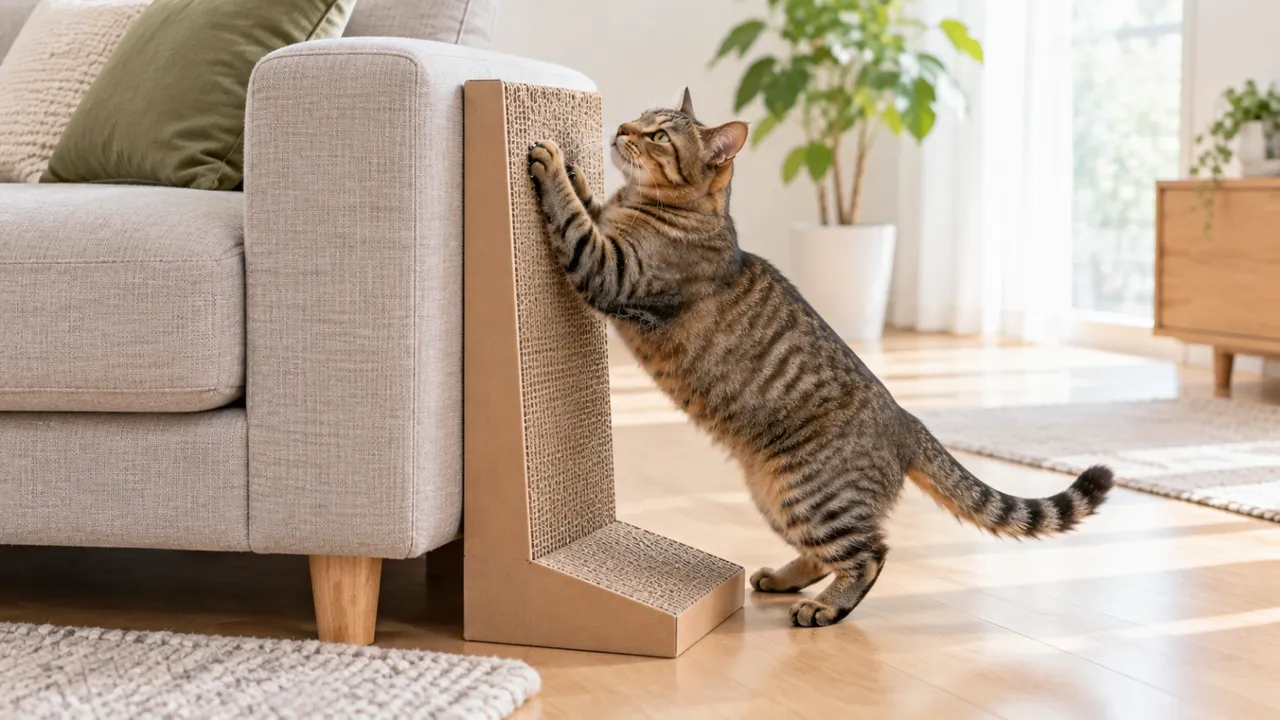 猫の爪とぎはなぜ必要？家具を守りながら好みに合わせる対策と受診の目安